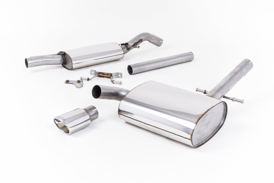Milltek Resonated Cat Back Exhaust Polished Tip for VW Corrado G60 1.8 (88-91)