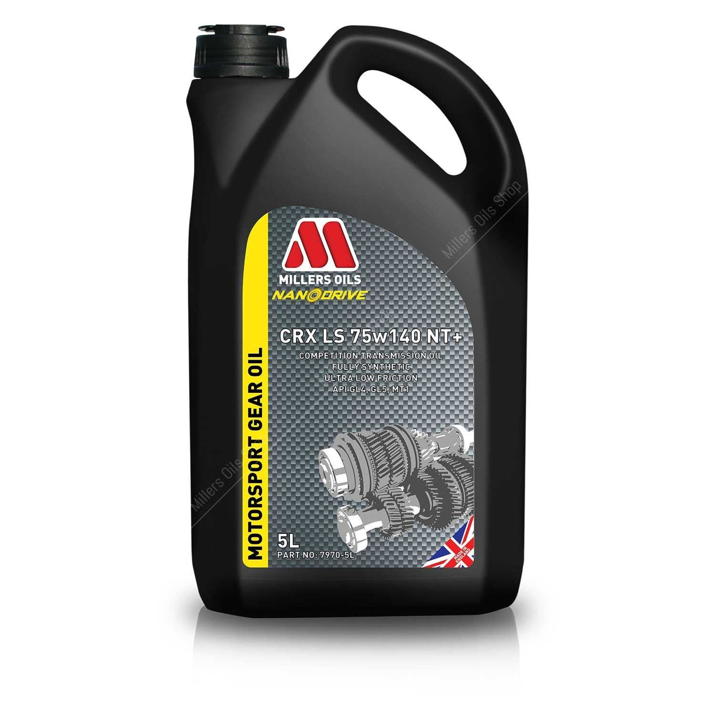 Millers CRX LSD 75w140 NT+ Motorsport Gearbox Oil (5L)