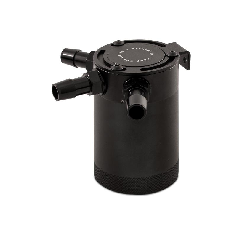 Mishimoto Universal Compact Baffled Oil Catch Can Kit 3-Port (Polished)