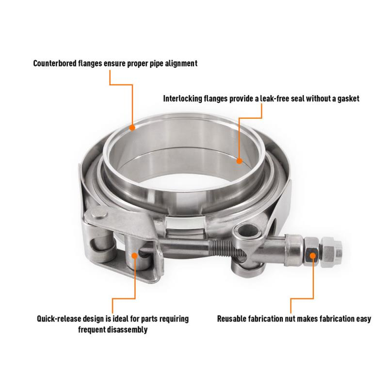 Mishimoto Stainless Steel V-Band Clamp 2.5" (63.5mm)
