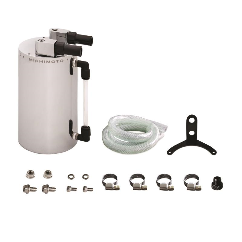 Mishimoto Aluminum Oil Catch Can - Large (Silver)