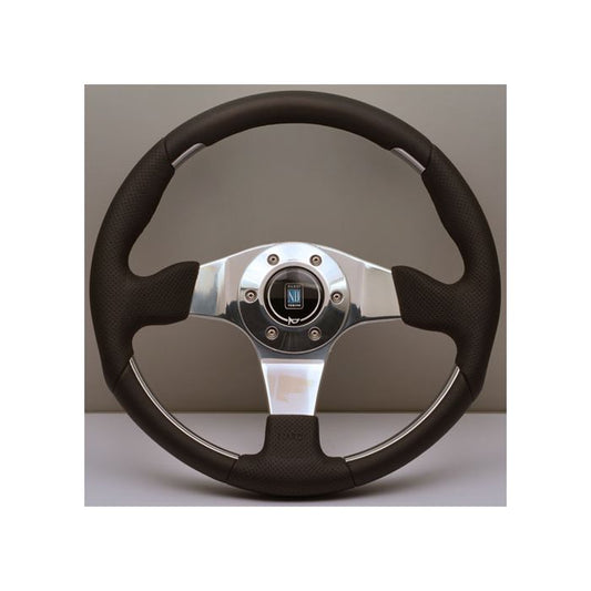 Nardi ND1 Perforated Leather Steering Wheel 350mm with Polished Spokes
