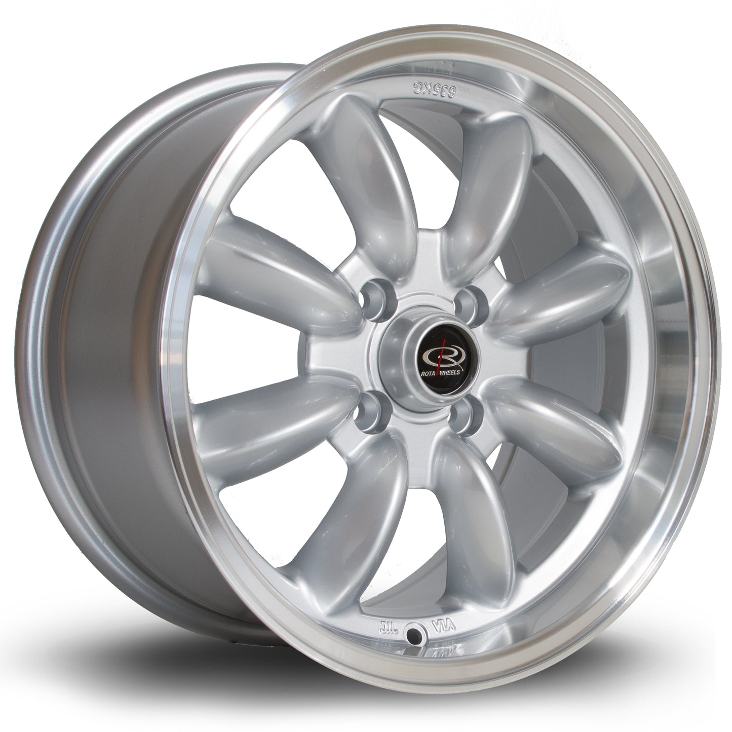 Rota RB Alloy Wheels - 15x8 | 4x100 | ET30 | Silver/Polished Lip