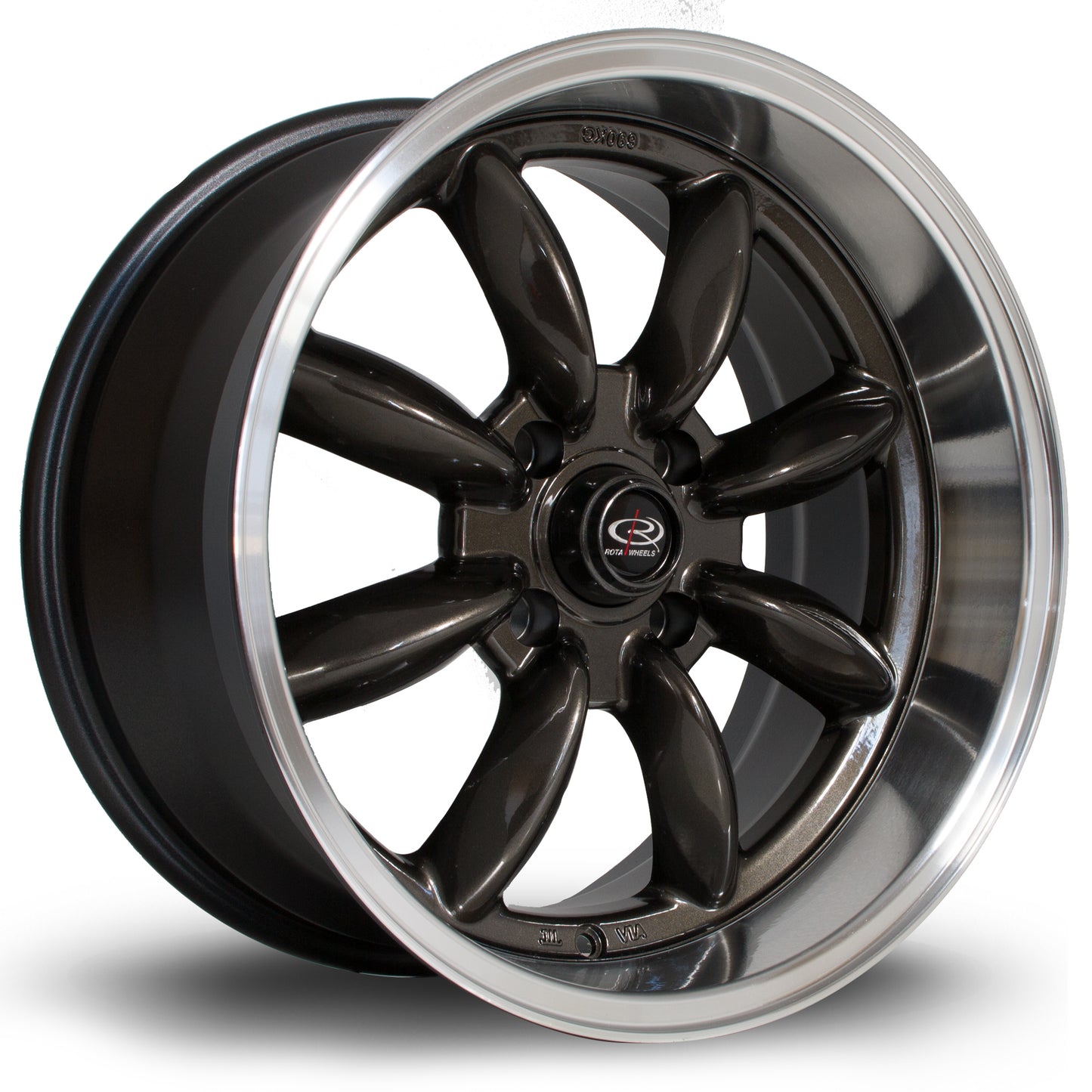 Rota RBR Alloy Wheels - 17x8.5 | 4x114 | ET04 | Gunmetal/Polished Lip