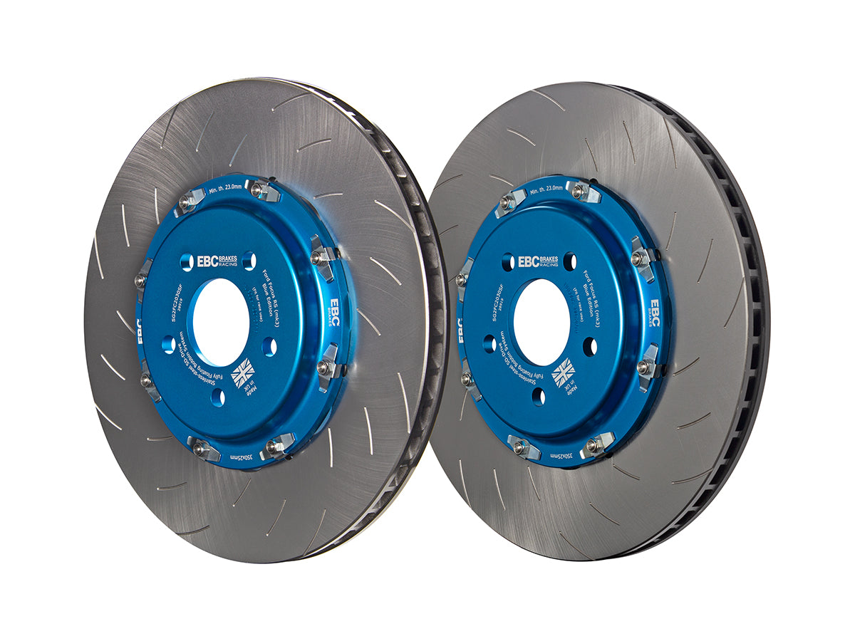 EBC Racing 2 Piece Floating SG Grooved Front Brake Discs (Blue) - SG2F006SF