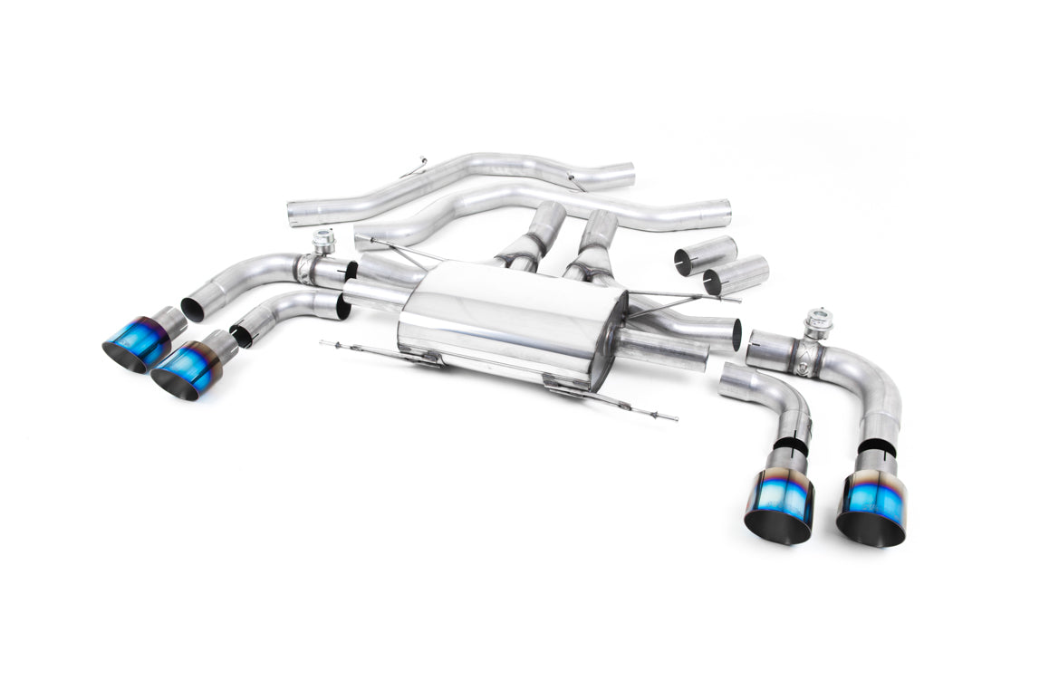 Milltek Front Pipe Back Exhaust Burnt for Alfa Romeo Giulia Quadrifoglio