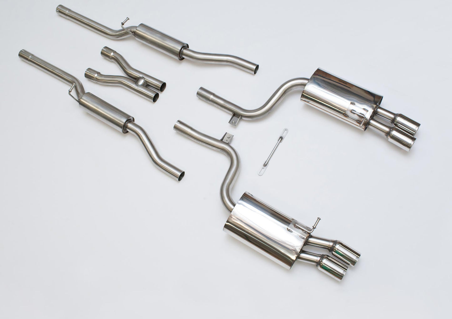 Milltek Resonated Cat Back Exhaust for Audi S4 4.2 V8 Quattro B7 (04-09)