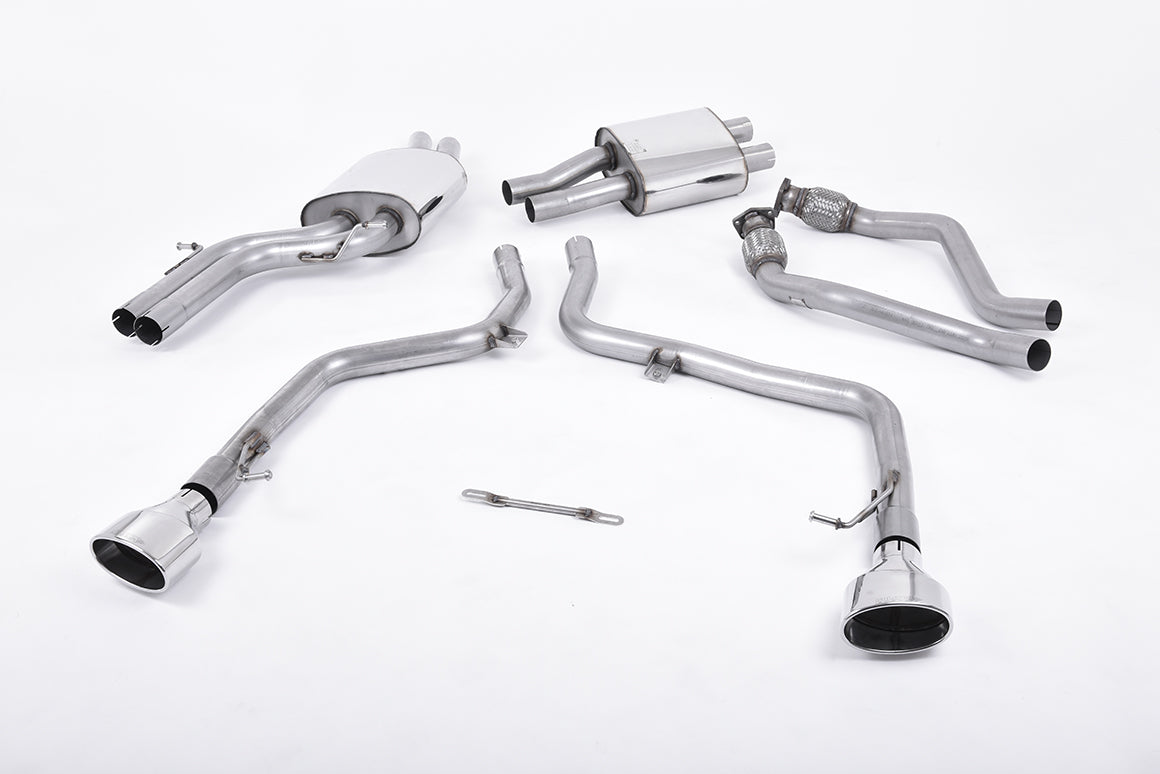 Milltek Cat Back Dual Race Exhaust for Audi S5 3.0 TFSI B8 S-Tronic (09-11)