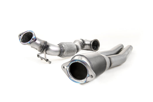 Milltek Large Bore Exhaust Downpipe & Sports Cat for Audi RS3 8V Non-OPF