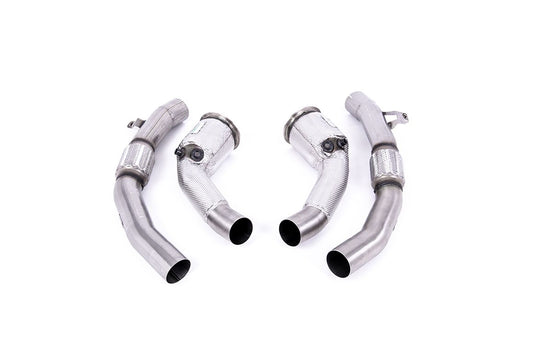 Milltek Large Bore Downpipes & Cat Bypass Pipes for Audi RS6 C8 (19-22)