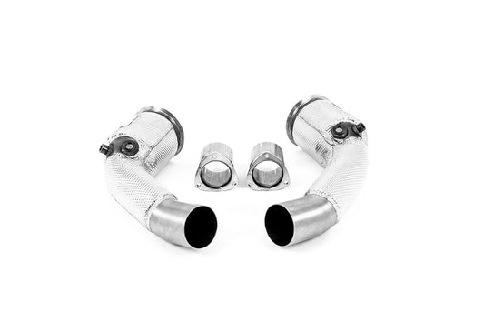 Milltek Large Bore Downpipes & Cat Bypass Pipes for Audi RS6 C8 OE (19-22)