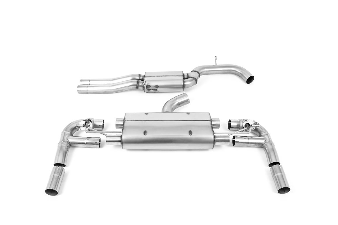 Milltek Resonated Cat Back 3.15" Exhaust Titanium for Audi RS3 8V Saloon (17-21)
