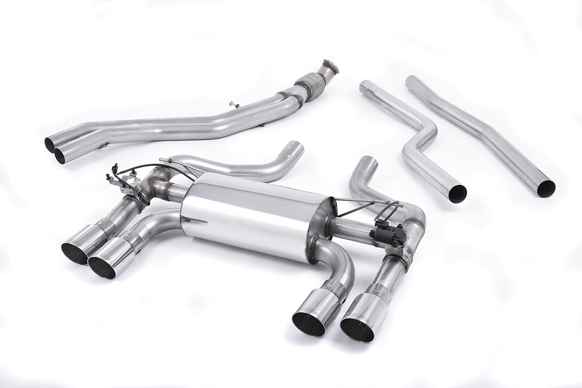 Milltek Cat Back Exhaust Polished Tips for BMW M2 Coupe F87 (16-18)