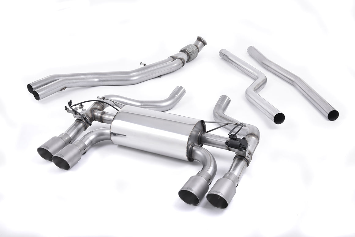 Milltek Cat Back Exhaust Titanium Tips for BMW M2 Coupe F87 (16-18)