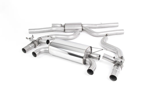 Milltek Cat Back Race Exhaust Polished for BMW M2 Competition F87 (18-22)