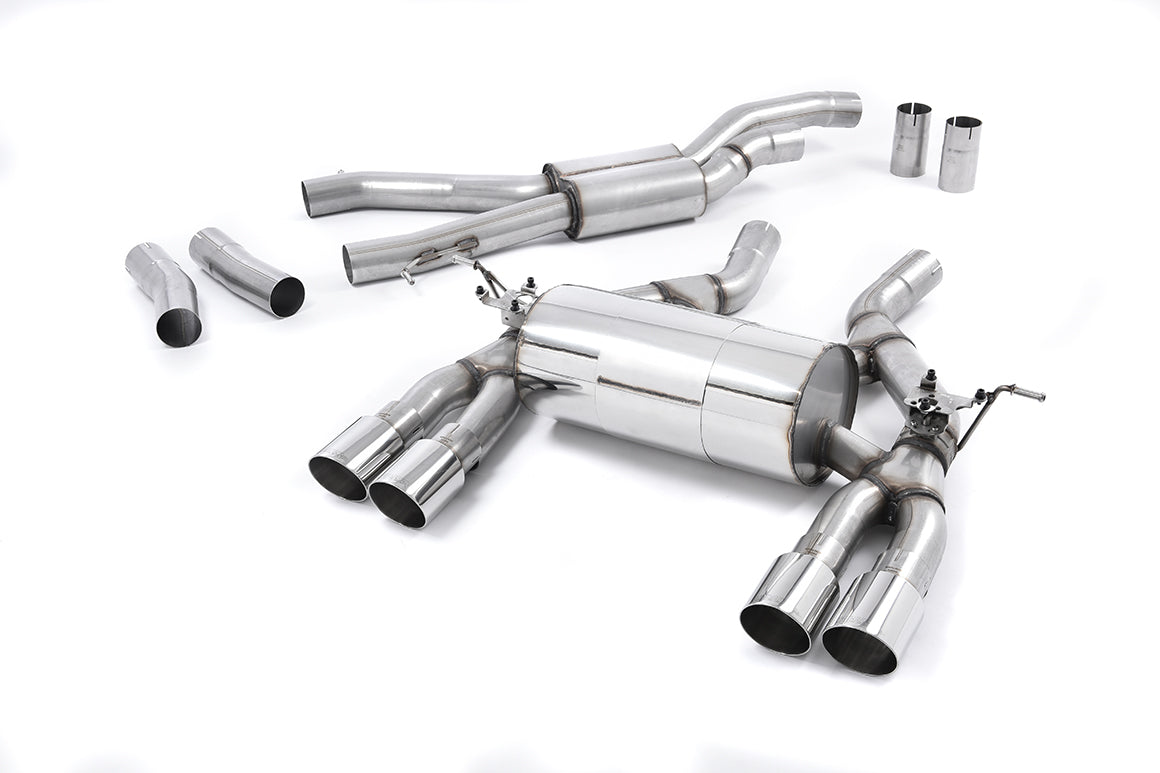 Milltek Cat Back Race Exhaust Polished Tips for BMW M4 F82/83 (14-18)