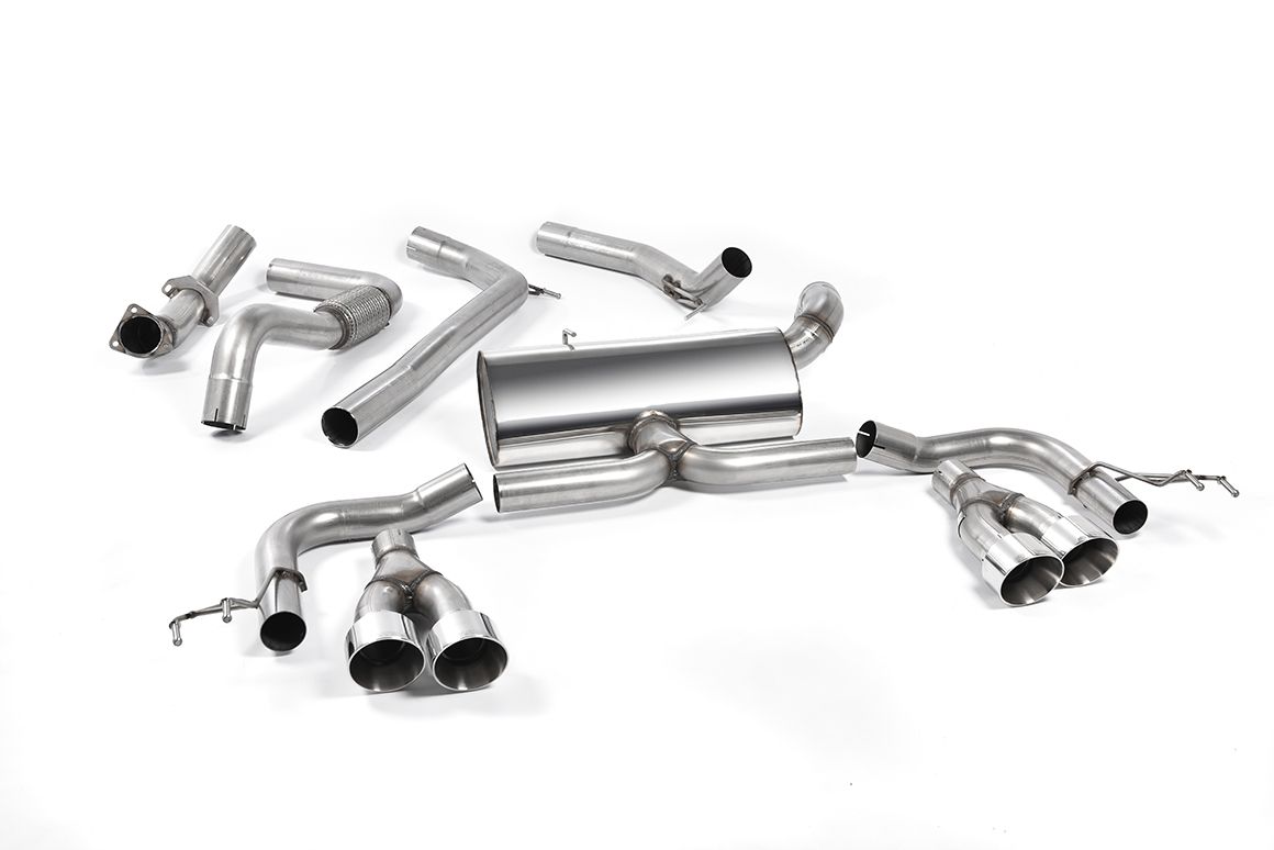 Milltek Cat Back Race Exhaust Burnt Titanium for Honda Civic Type R FK2 (15-17)