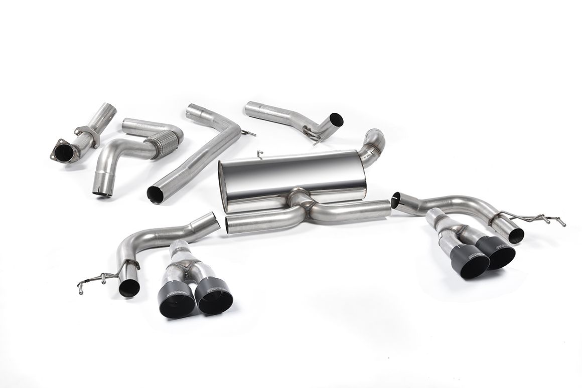 Milltek Cat Back Race Exhaust Burnt Titanium for Honda Civic Type R FK2 LHD