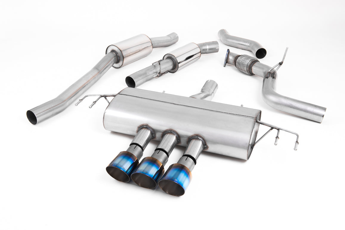 Milltek Resonated Cat Back Exhaust Burnt Titanium for Honda Civic Type R FK8