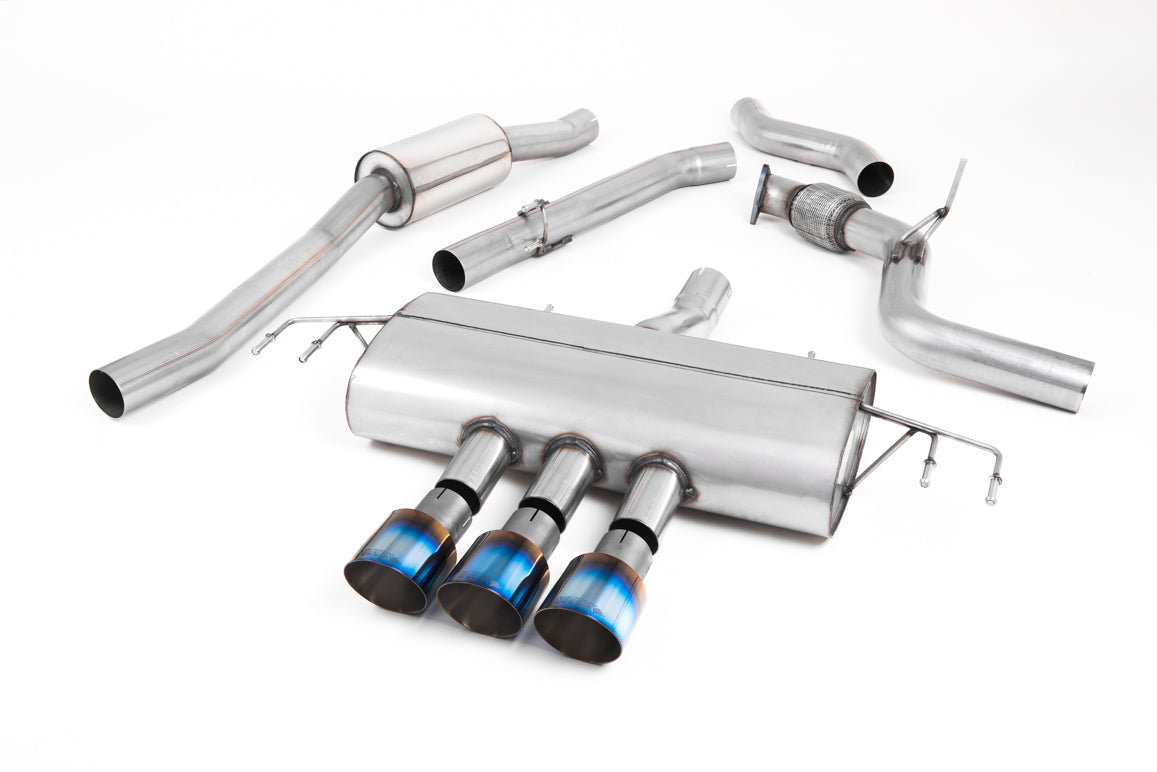 Milltek Part-Res Cat Back Exhaust Burnt Titanium for Honda Civic Type R FK8