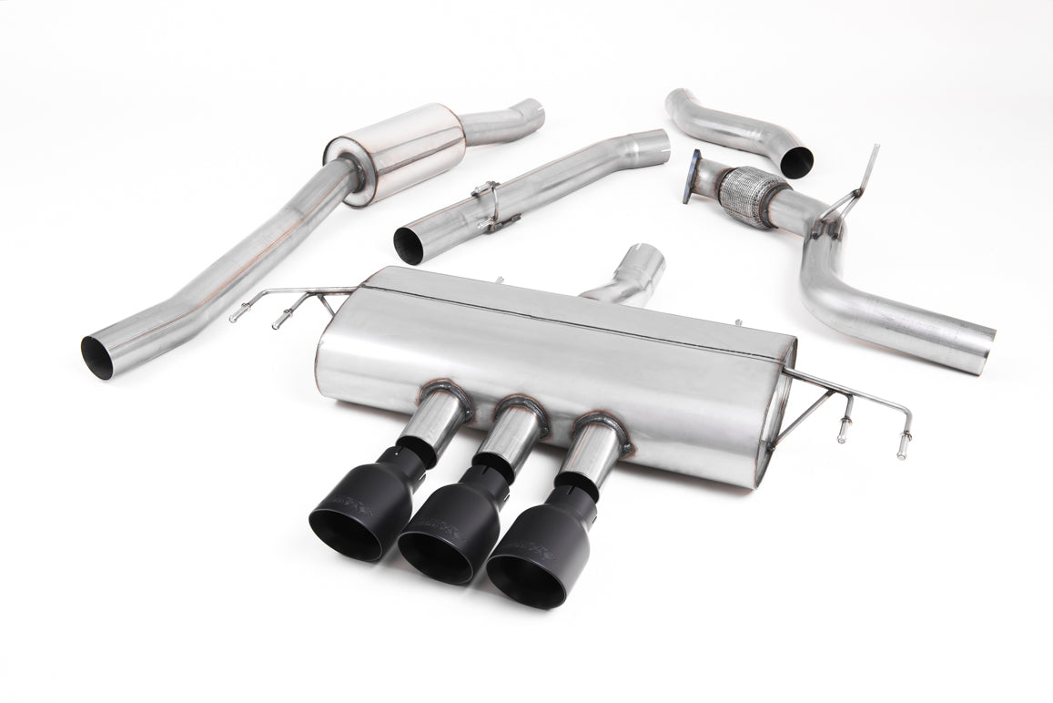 Milltek Part-Res Cat Back Exhaust Black for Honda Civic Type R FK8