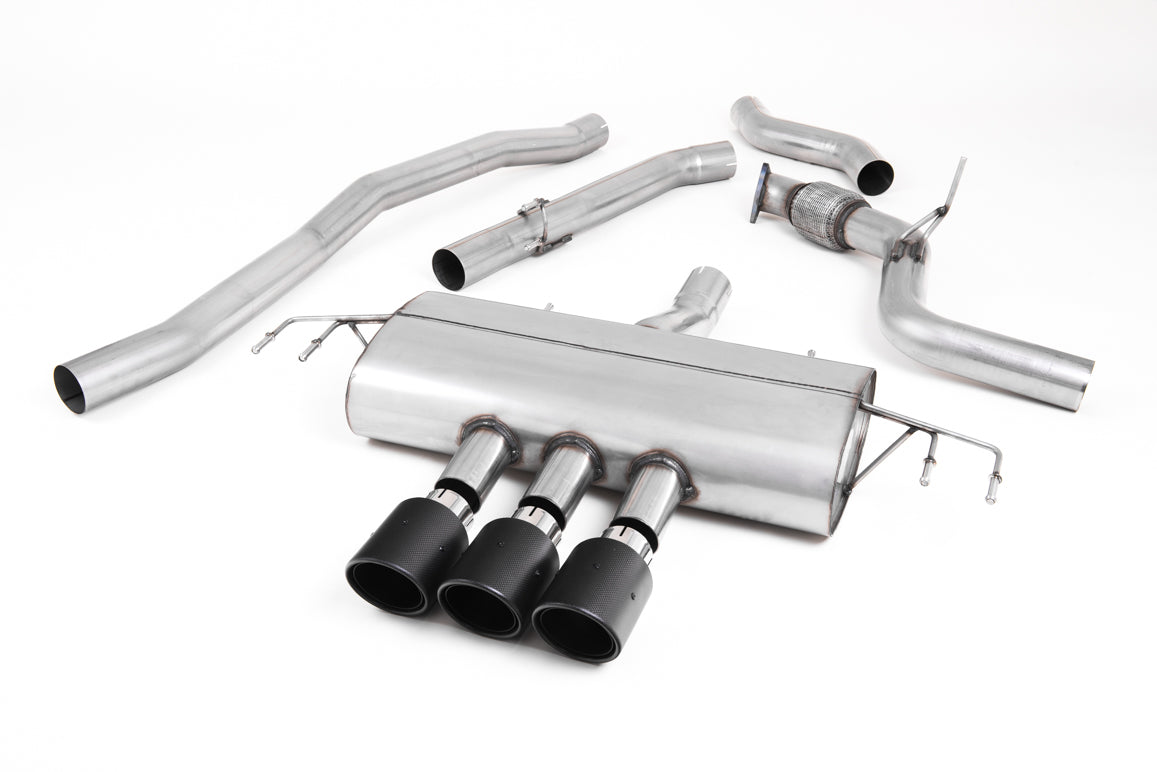 Milltek Non-Res Cat Back Race Exhaust Carbon for Honda Civic Type R FK8