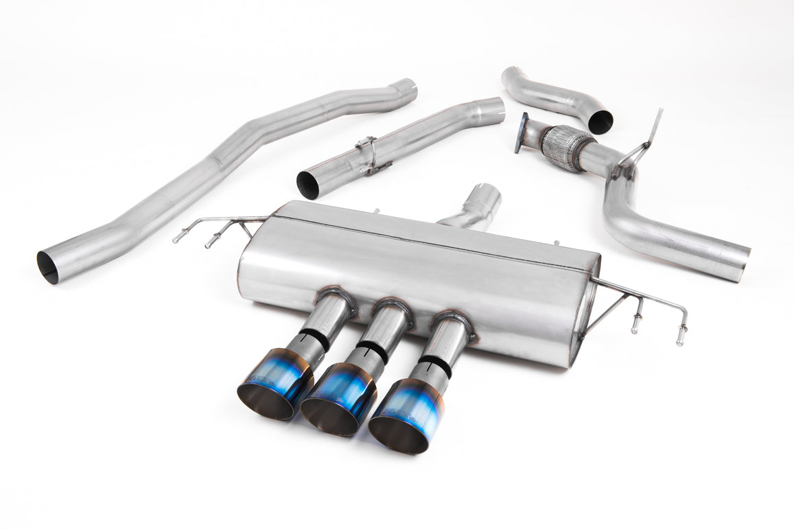 Milltek Non-Res Cat Back Race Exhaust Burnt Titanium for Honda Civic Type R FK8