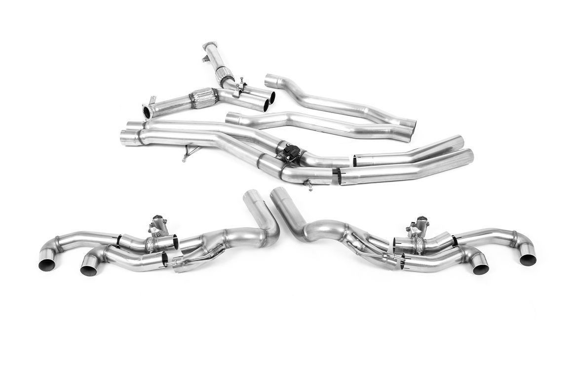 Milltek OPF Back Exhaust Burnt Titanium Tips for Lamborghini Urus 4.0 V8 (18-22)