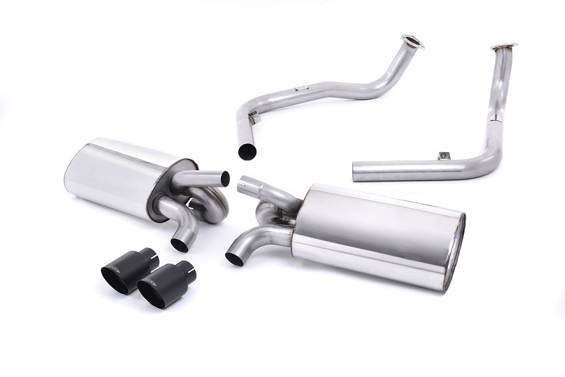 Milltek Cat Back Exhaust Black for Porsche Cayman S 3.4 987 Gen1 (06-09)