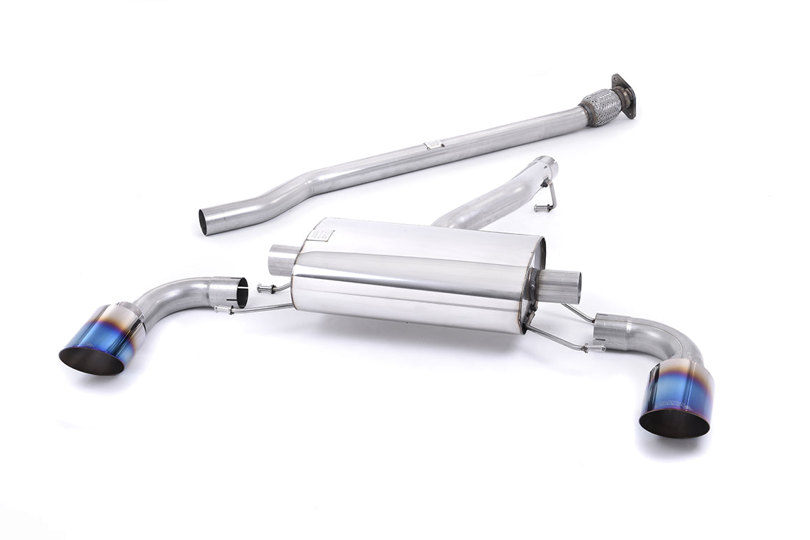 Milltek Non-Res Secondary Cat Back Exhaust Burnt Titanium for Scion FRS (12-22)