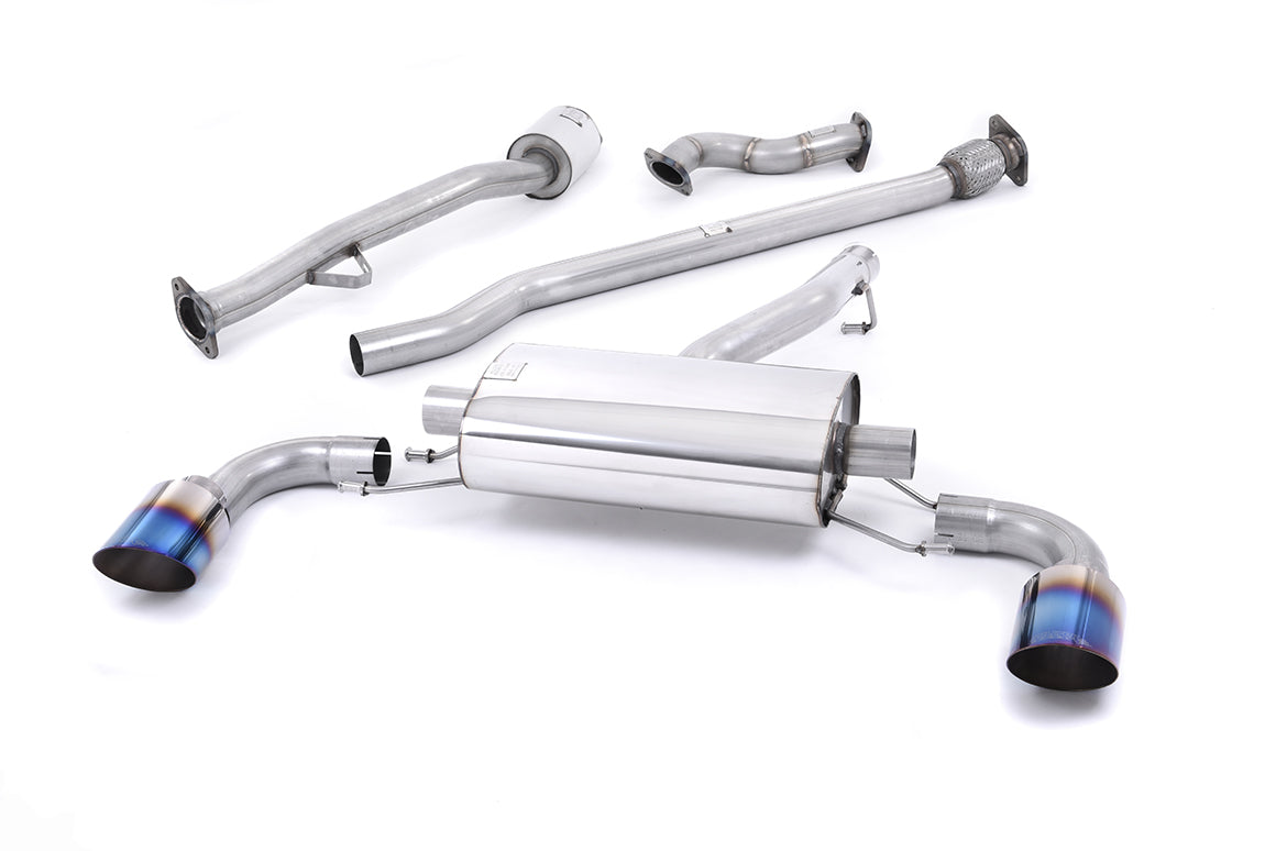 Milltek Non-Res Primary Cat Back Exhaust Burnt Titanium for Scion FRS (12-22)