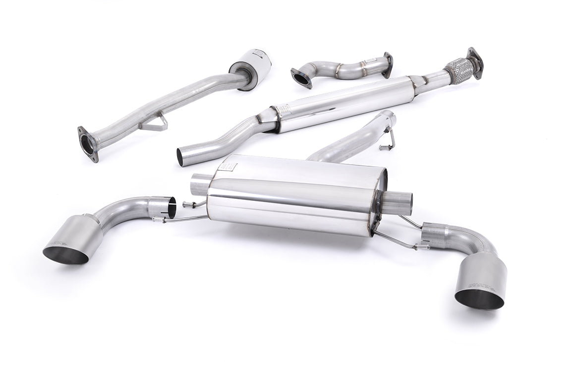 Milltek Resonated Primary Cat Back Exhaust Titanium Tips for Toyota GT86 (12-22)