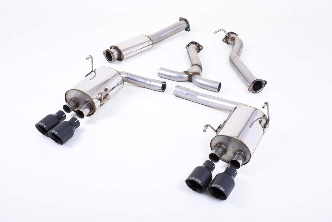 Milltek Cat Back Exhaust Black GT100 Tips for Subaru Impreza WRX STI (14-22)