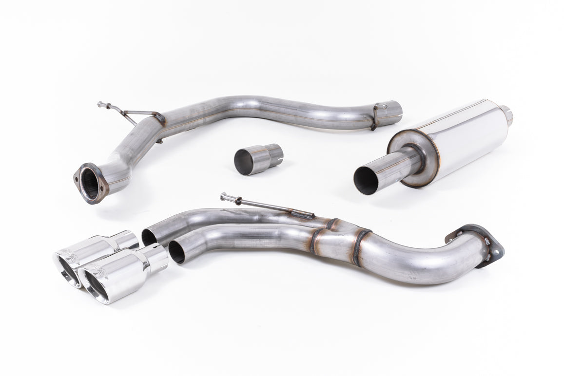 Milltek Resonated Cat Back Exhaust Polished for Seat Leon FR 2.0 TDI 184 (13-22)