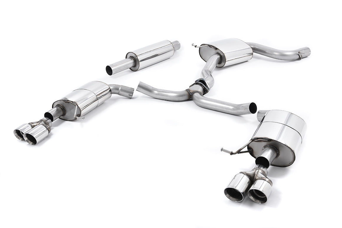 Milltek Cat Back Exhaust Quad Tips for Seat Leon ST Cupra 280/290 (15-22)