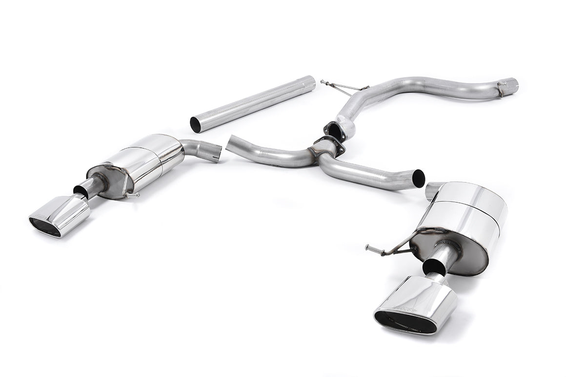 Milltek Non-Res Cat Back Exhaust Polished for Seat Leon ST Cupra 280/290 (15-22)