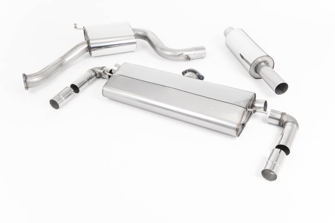 Milltek Resonated Cat Back Exhaust Black Oval for Seat Leon Cupra 300 (18-19)