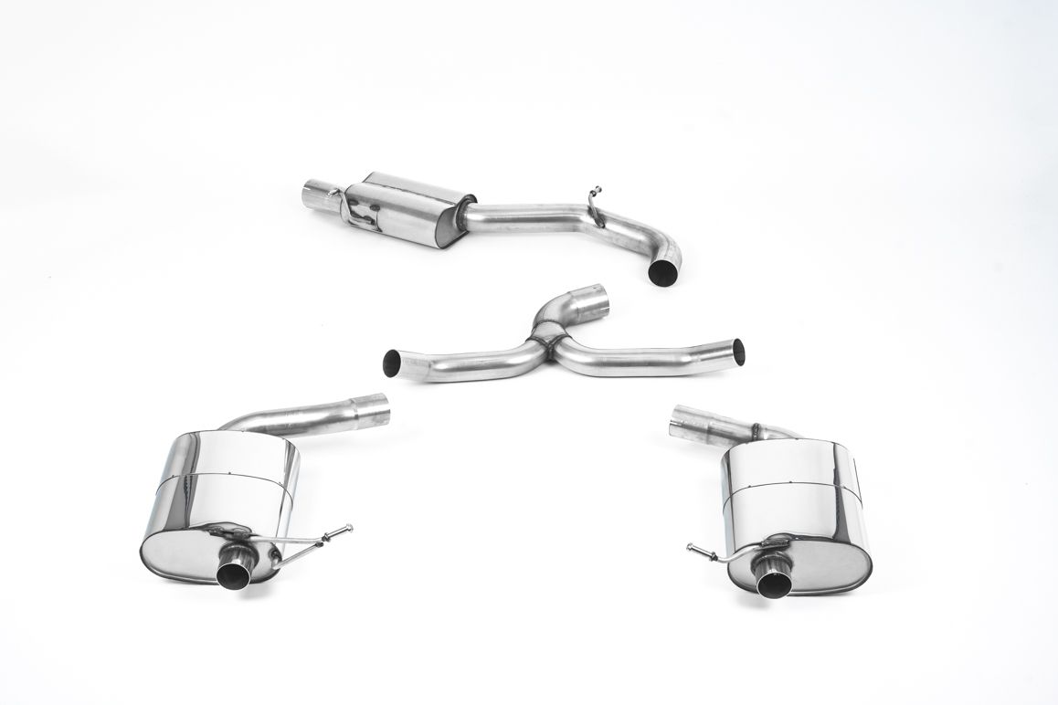 Milltek Cat Back Exhaust Polished Quad Tips for Seat Leon ST Cupra 300 (19-22)