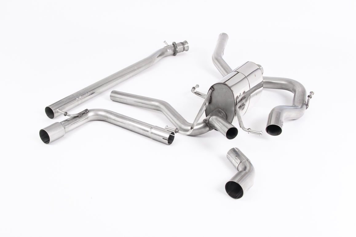 Milltek Non-Res Cat Back Exhaust Carbon Tips for Suzuki Swift Sport 1.4 (18-22)