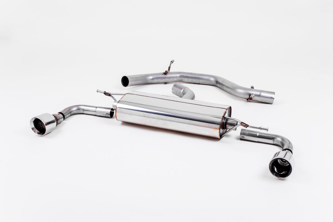 Milltek Non-Res Cat Back Exhaust GT100 Tips for VW Golf Mk6 GTI (09-13)