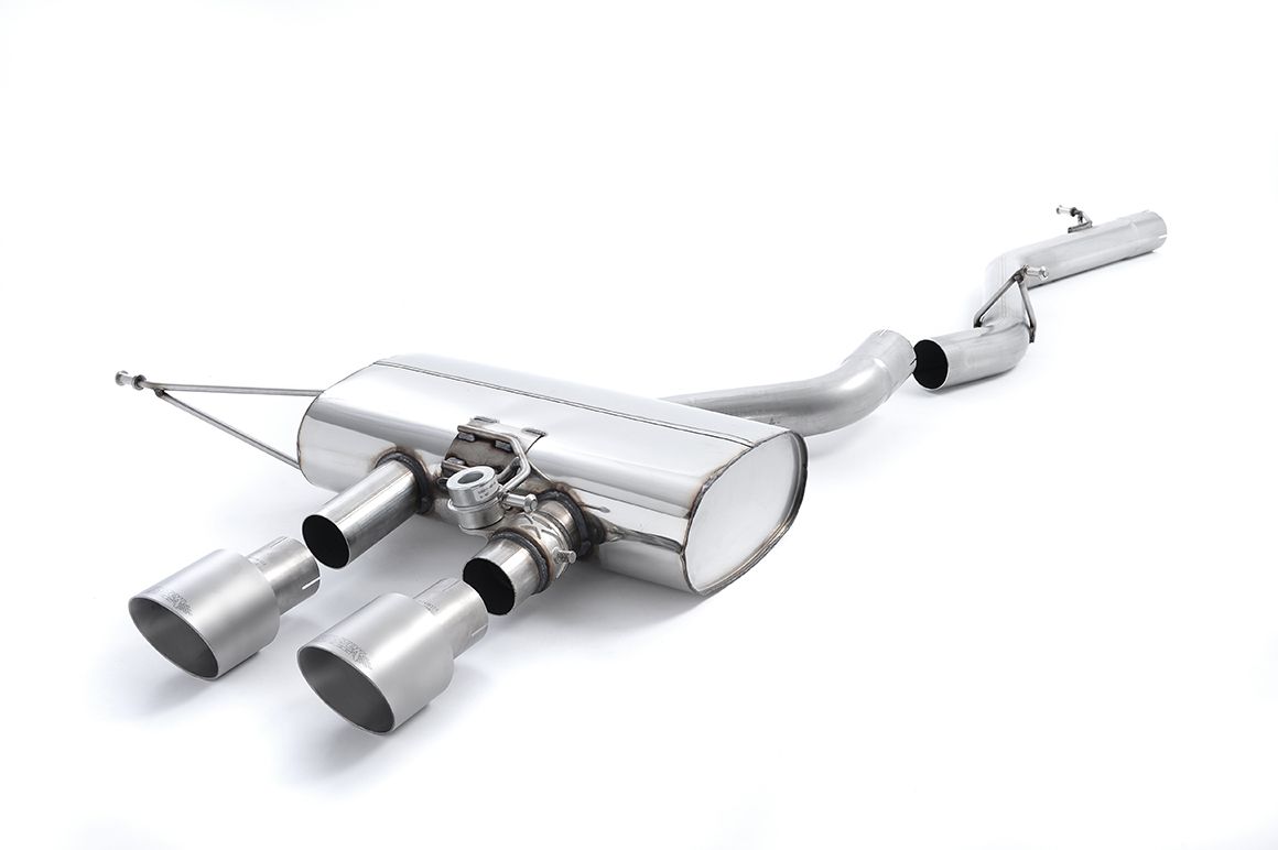 Milltek Non-Res Cat Back Exhaust Titanium Tips for VW Golf R Mk6 (09-13)