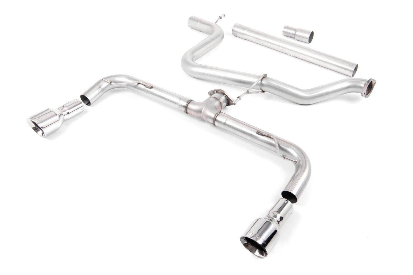 Milltek Non-Res Cat Back GTI Style Exhaust for VW Golf Mk7 GTD (13-22)