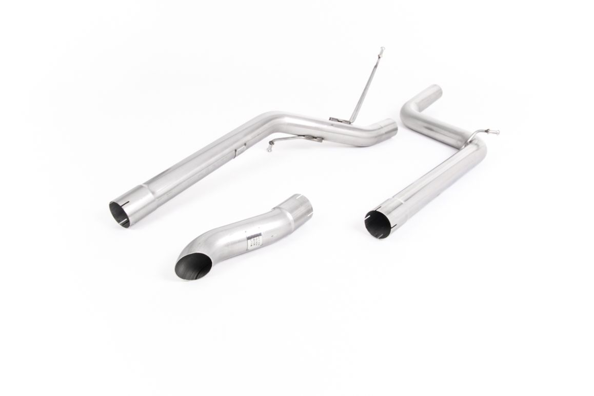Milltek Non-Res OPF Back Exhaust Black Tips for VW Caddy 2.0 TDI 140 (03-22)