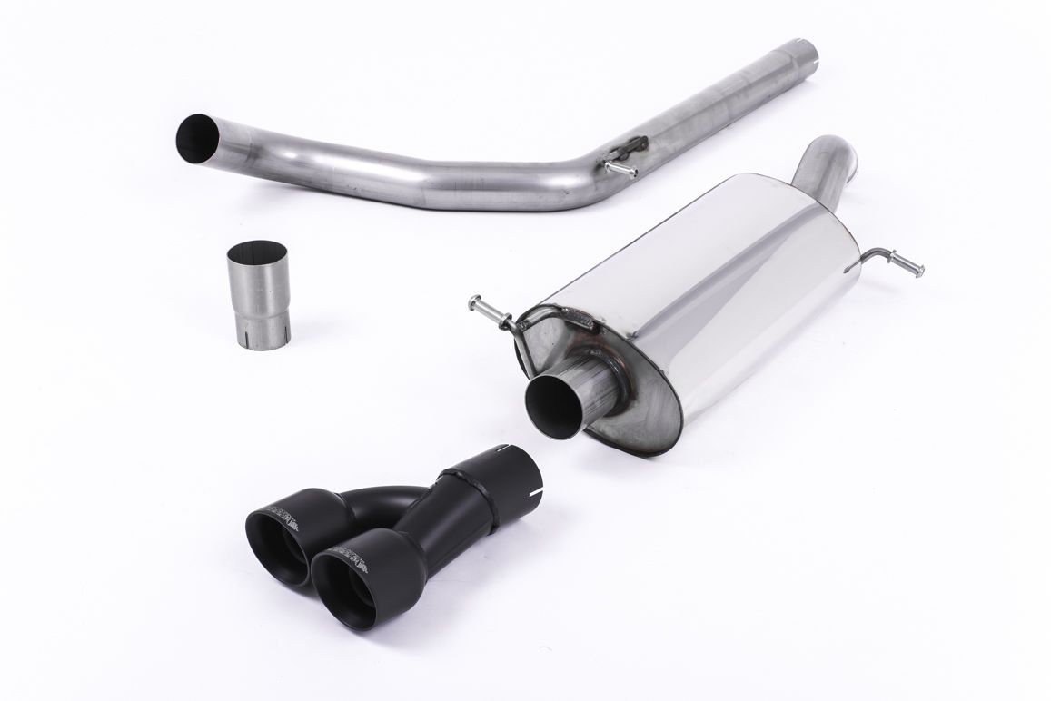 Milltek Cat Back Exhaust Black Tips for VW Polo R WRC (13-14)