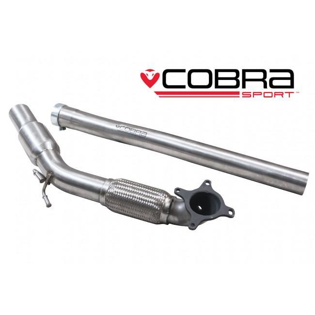 Cobra Sports Cat / Decat Front Downpipe Performance Exhaust - VW Scirocco R 2.0 TSI (09-18)