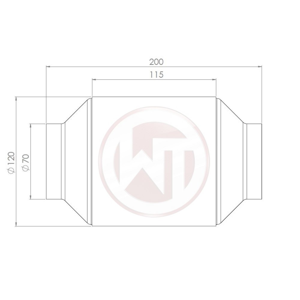 Wagner 200cpi Catalytic Converter with EU6 Coating