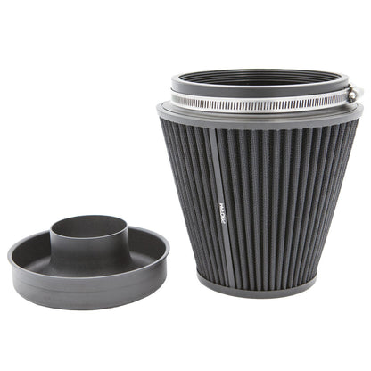 Ramair PRORAM 90mm ID Neck Large Cone Air Filter with Velocity Stack and Coupling