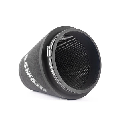 Ramair 76mm ID Neck Large Cone Air Filter with Velocity Stack and Coupling