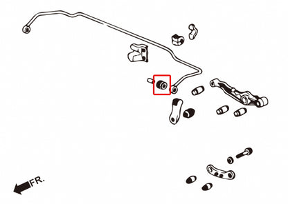 Hardrace Rear Anti Roll Bar Bushes - Honda Integra Type R DC2