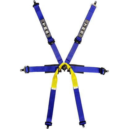 TRS Pro 6 Point Single Seater 50mm FHR Only FIA Harness